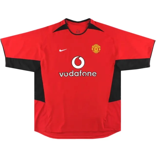 2002-04 Manchester United Nike Home Shirt L - Manchester United / Excellent / Large
