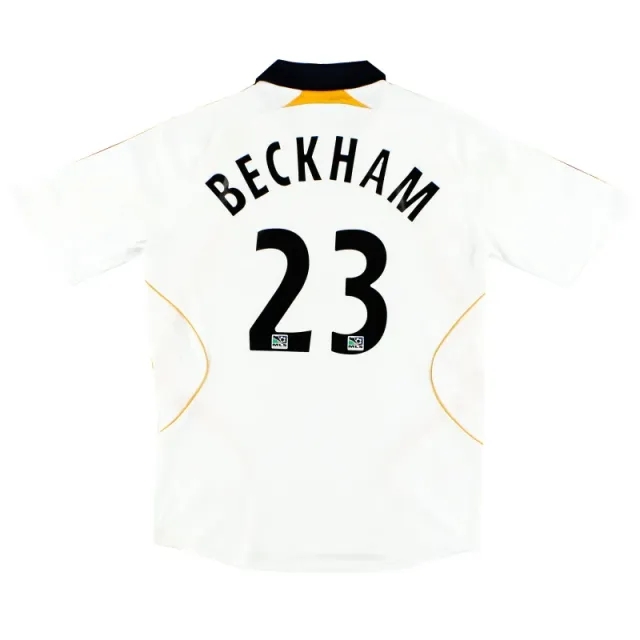 2007-08 LA Galaxy adidas Home Shirt Beckham #23 M - USA Soccer Clubs / Very good / Medium