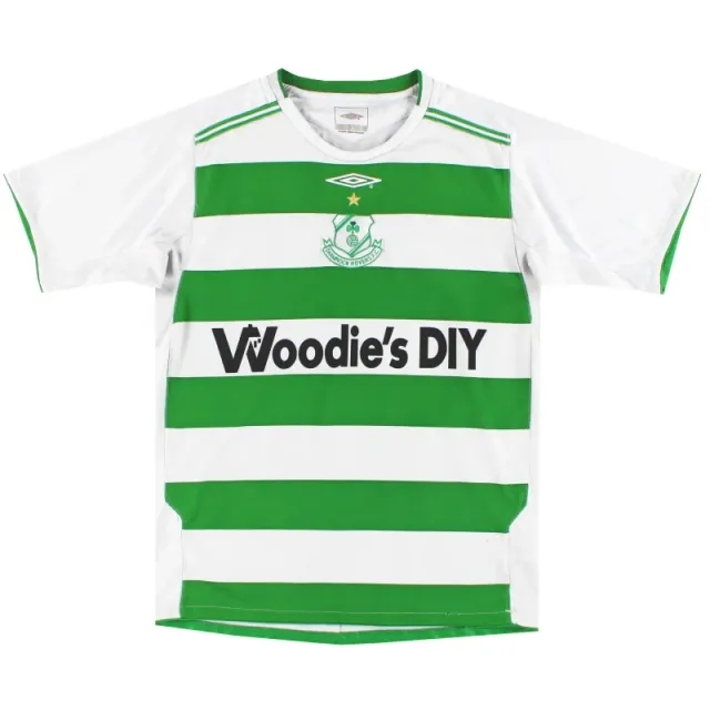 2005 Shamrock Rovers Umbro Home Shirt L.Boys - Irish Clubs / Good / Large Boys