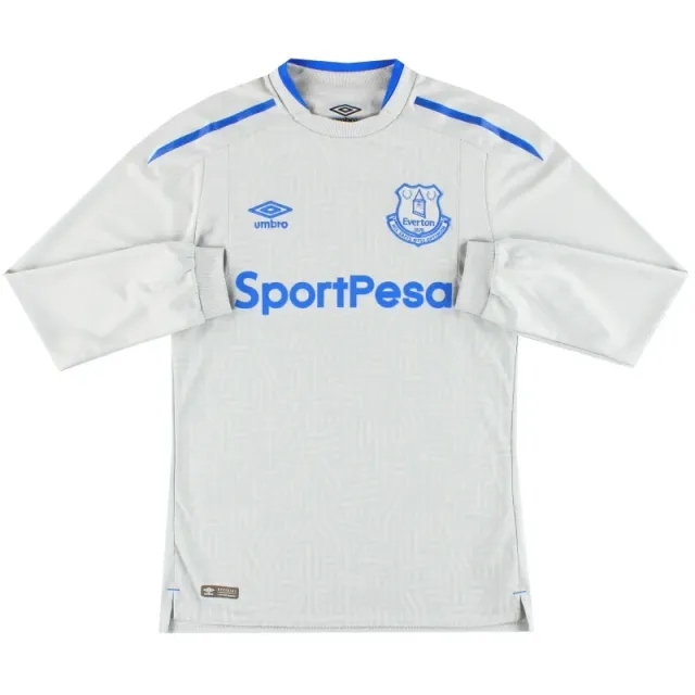 2017-18 Everton Umbro Away Shirt L/S S - Everton / Good / Small