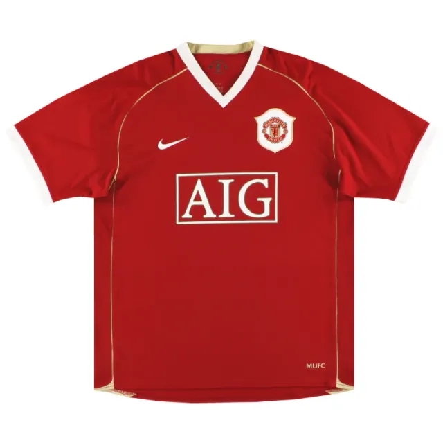 2006-07 Manchester United Nike Home Shirt M - Manchester United / Excellent / Medium