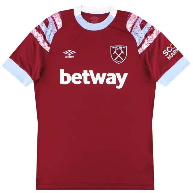 2022-23 West Ham Umbro Home Shirt - West Ham / As New / XL