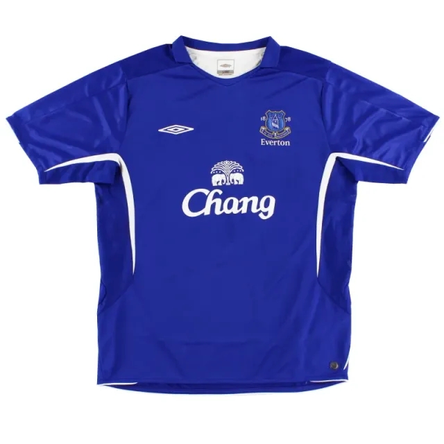 2005-06 Everton Umbro Home Shirt S.Boys - Everton / Excellent / Youth
