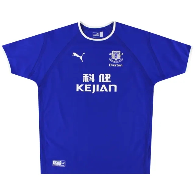 2003-04 Everton Puma Home Shirt M - Everton / Excellent / Medium
