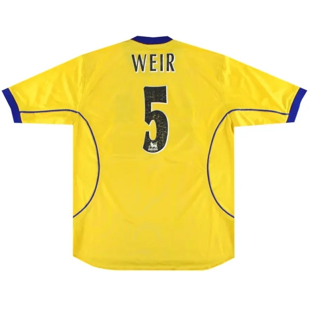 2000-01 Everton Puma Away Shirt Weir #5 L - Everton / Good / Large