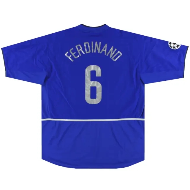 2002-03 Manchester United Nike CL Third Shirt Ferdinand #6 XXL - Manchester United / Excellent / XXL