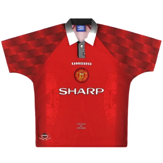 1996-98 Manchester United Umbro Home Shirt Y - Manchester United / Good / Youth