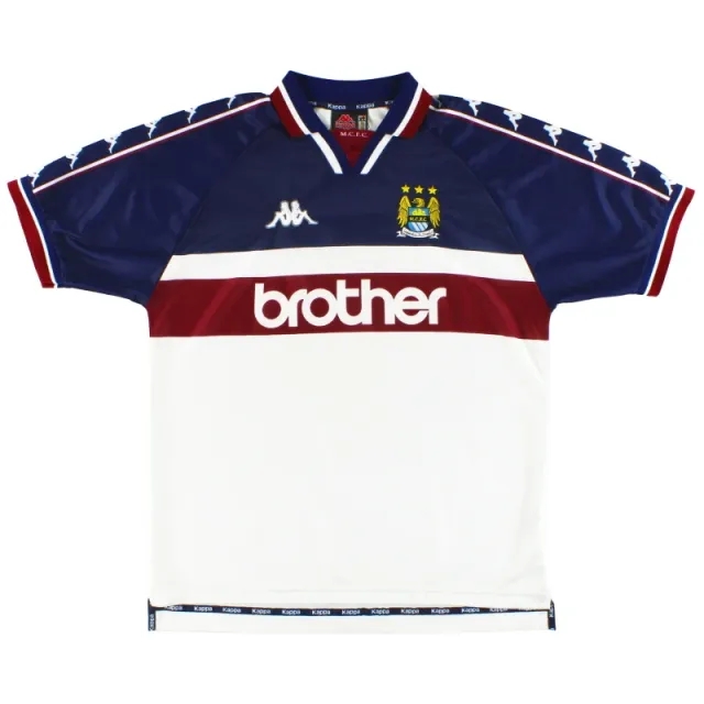 1997-98 Manchester City Kappa Away Shirt L - Manchester City / Very good / Large