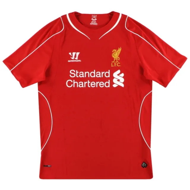2014-15 Liverpool Warrior Home Shirt *Mint* XXXL - Liverpool / Mint / XXXL