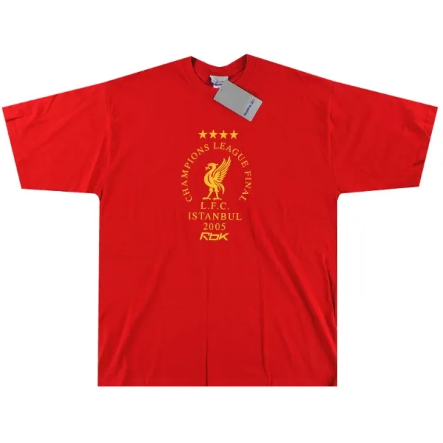 2005-06 Liverpool Reebok 'Champions League Final' Graphic Tee *w/tags* XL - Liverpool / w/tags / XL
