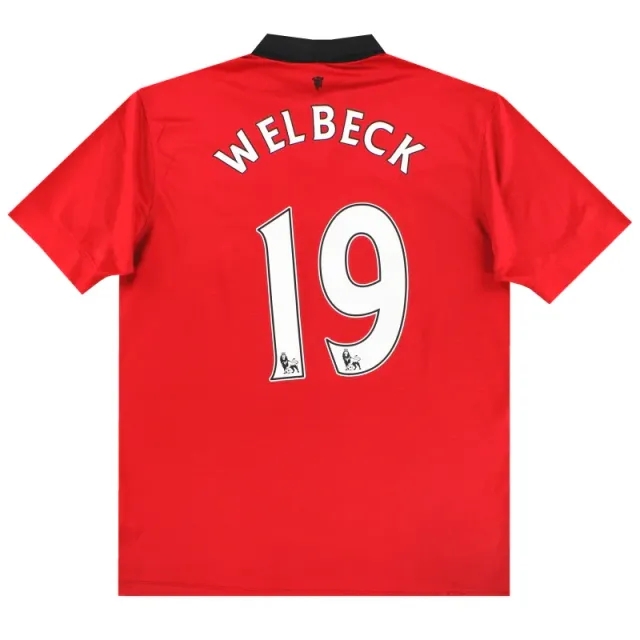 2013-14 Manchester United Nike Home Shirt Welbeck #19 L - Manchester United / Excellent / Large