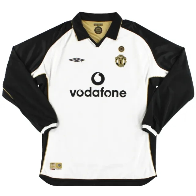 2001-02 Manchester United Umbro Centenary Reversible Away Shirt L/S XL - Manchester United / Excellent / XL