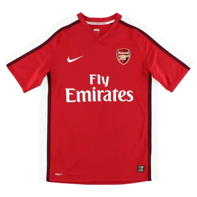 2008-10 Arsenal Nike Home Shirt *Mint* M - Arsenal / Mint / Medium