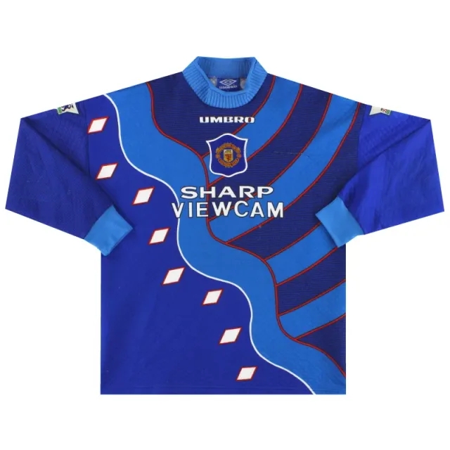 1995-97 Manchester United Umbro Goalkeeper Shirt M - Manchester United / Excellent / Medium