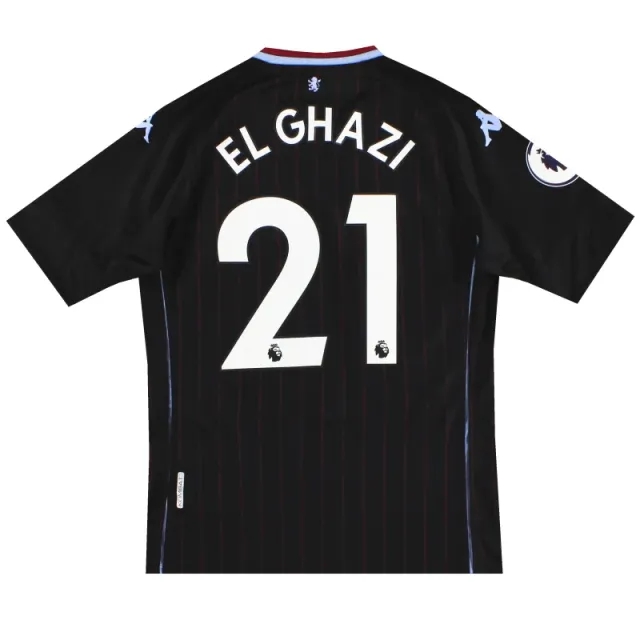 2020-21 Aston Villa Kappa Kombat Away Shirt El Ghazi #21 *Mint* M - Aston Villa / Mint / Medium