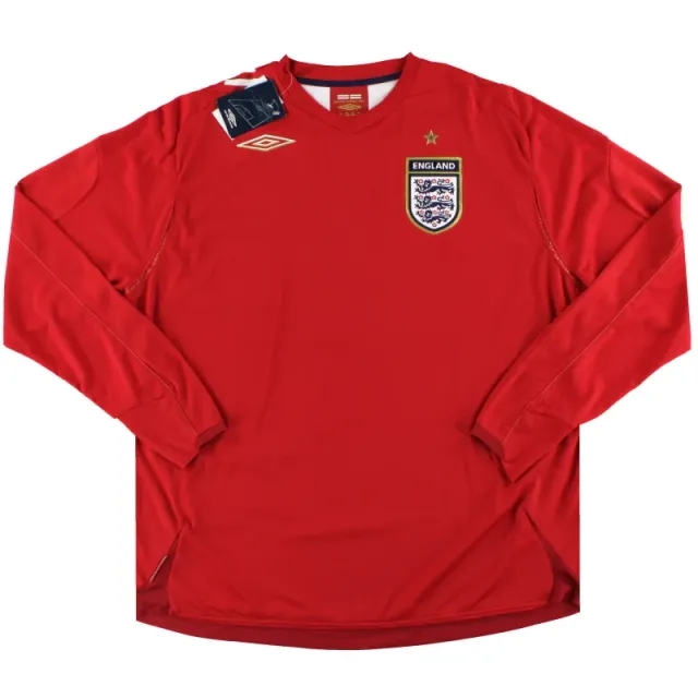 2006-08 England Umbro Away Shirt L/S *w/tags* XL - England / w/tags / XL