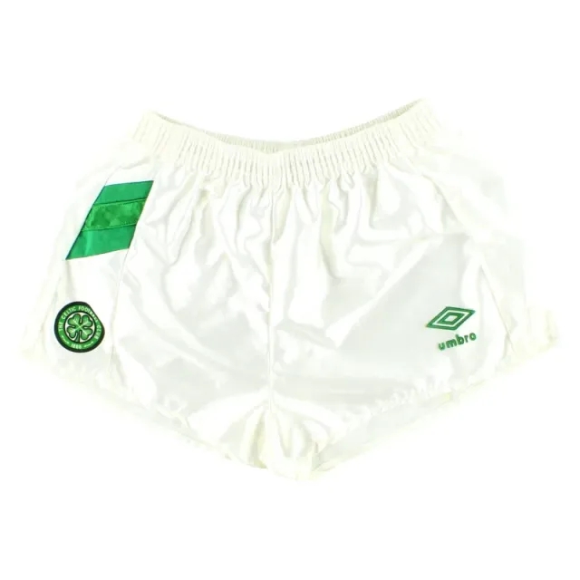 1989-91 Celtic Umbro Home Shorts M - Celtic / Very good / Medium