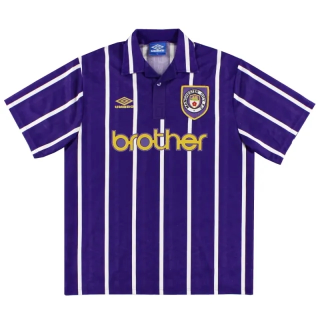 1992-94 Manchester City Umbro Away Shirt XL - Manchester City / Excellent / XL