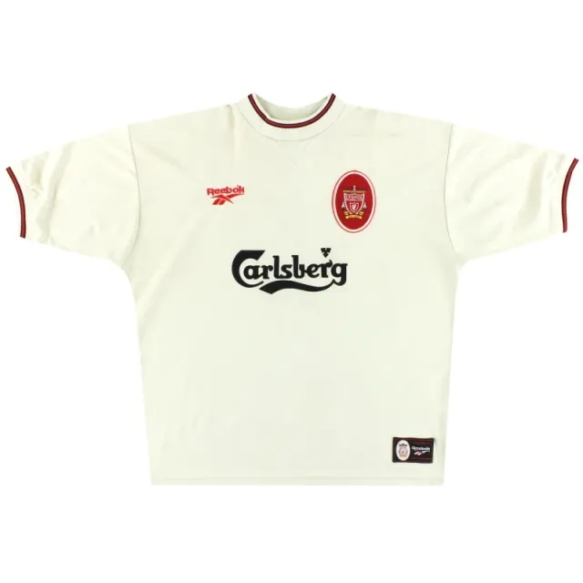 1996-97 Liverpool Reebok Away Shirt *Mint* M - Liverpool / Mint / Medium