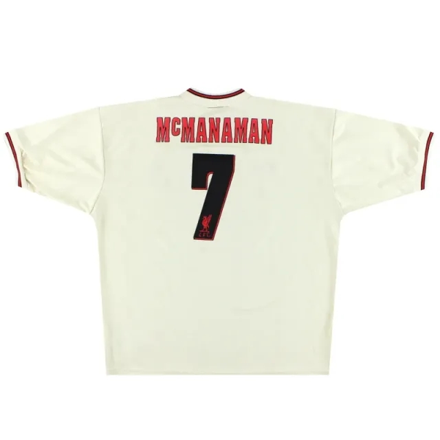 1996-97 Liverpool Reebok Away Shirt McManaman #7 XL - Liverpool / Excellent / XL