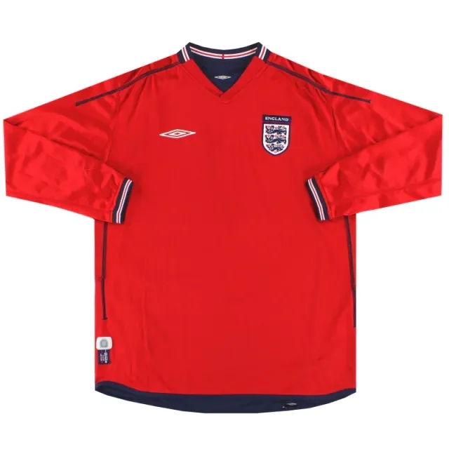 2002-04 England Umbro Away Shirt L/S S - England / Excellent / Small