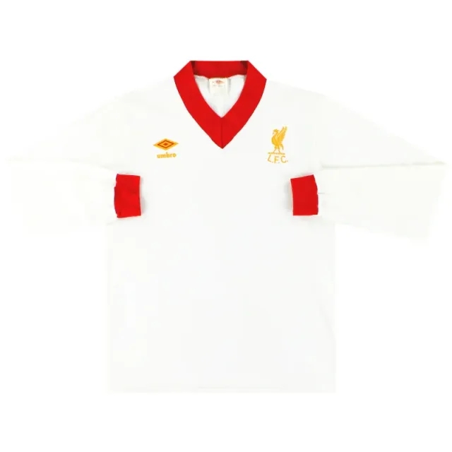1976-82 Liverpool Umbro Away Shirt L/S M - Liverpool / Excellent / Medium