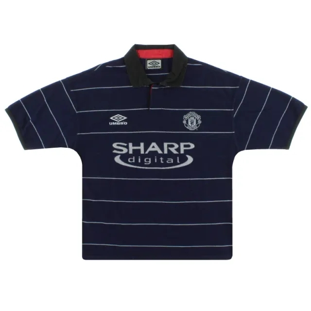 1999-00 Manchester United Umbro Away Shirt Y - Manchester United / Excellent / Youth