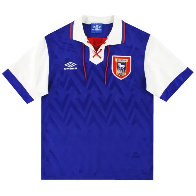 1992-94 Ipswich Umbro Home Shirt M - Ipswich / Excellent / Medium