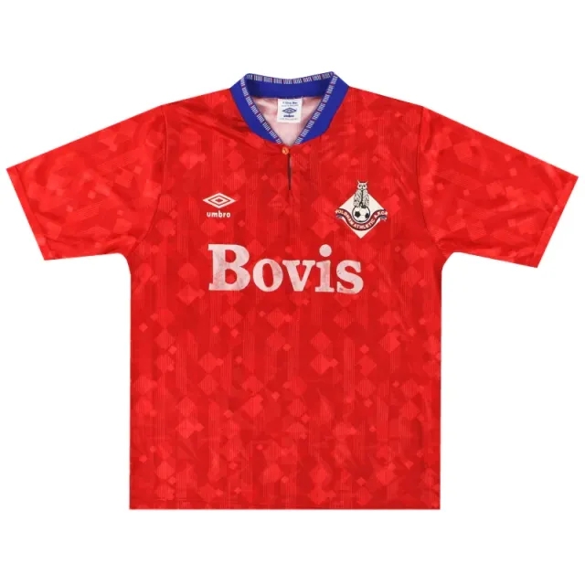 1989-91 Oldham Umbro Away Shirt M - Oldham Athletic / Very Good / Medium
