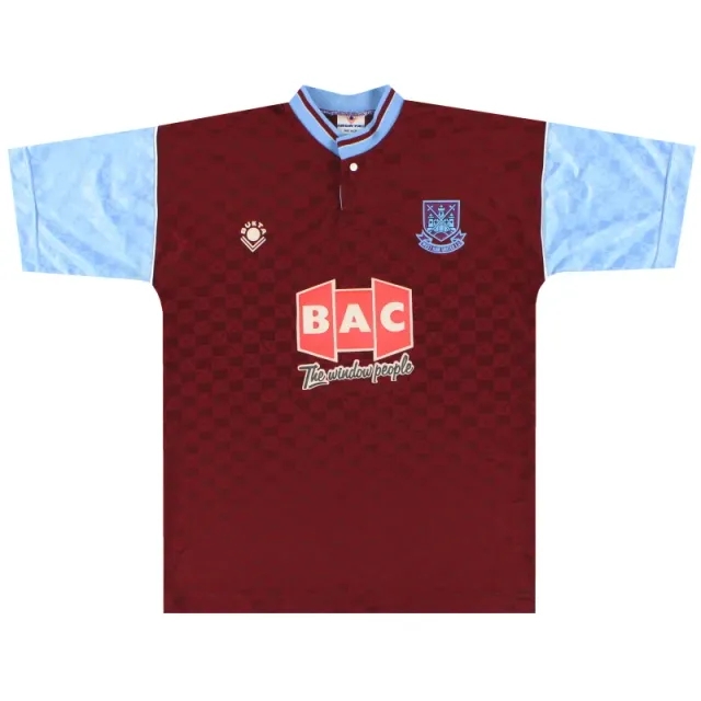 1990-91 West Ham Bukta Home Shirt *As New* S - West Ham / As New / Small