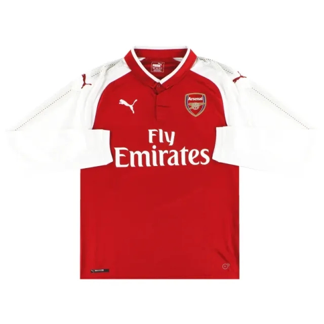 2017-18 Arsenal Puma Home Shirt *As New* L/S M - Arsenal / As New / Medium