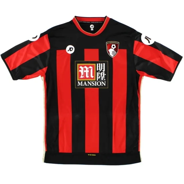 2015-16 Bournemouth JD Sports Home Shirt *As New* M - Bournemouth / As New / Medium