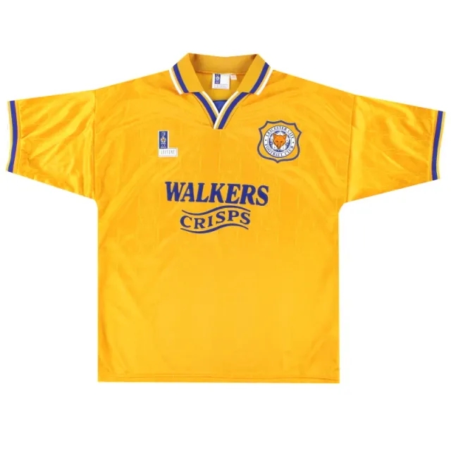 1994-96 Leicester Fox Leisure Away Shirt *As New* L - Leicester City / As New / Large