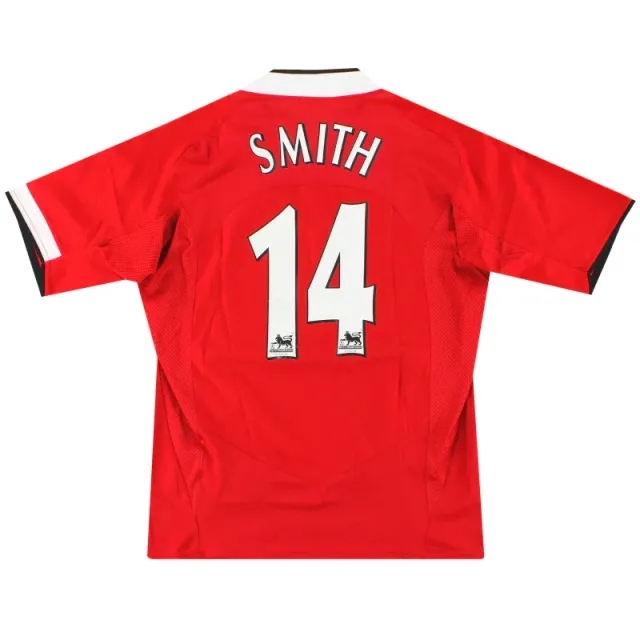 2004-06 Manchester United Nike Home Shirt Smith #14 M - Manchester United / Excellent / Medium