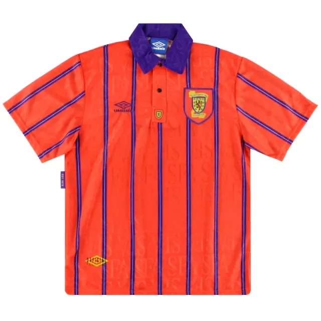 1993-95 Scotland Umbro Away Shirt L - Scotland / Excellent / Large
