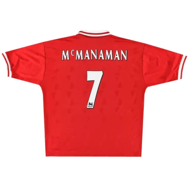 1996-98 Liverpool Reebok Home Shirt McManaman #7 XL - Liverpool / Very good / XL