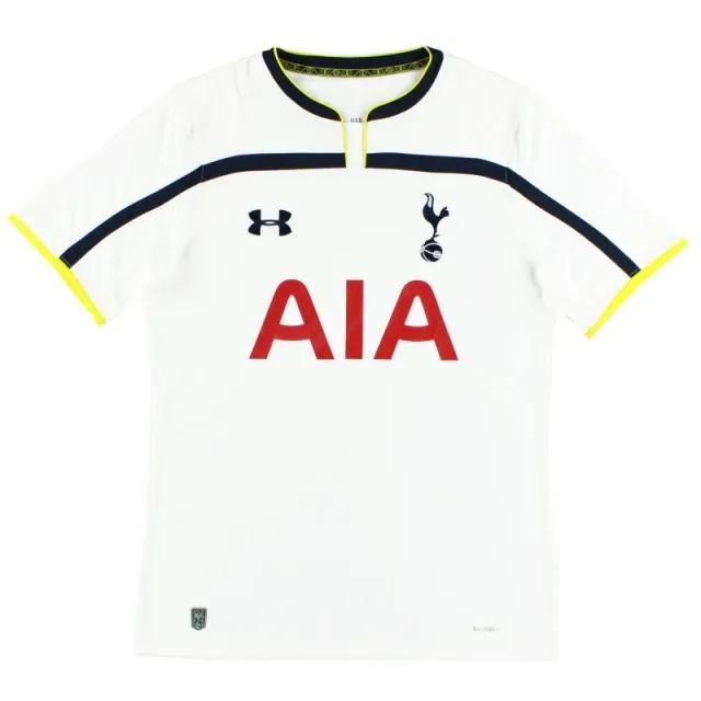2014-15 Tottenham Under Armour Home Shirt *Mint* M - Tottenham Hotspur / Mint / Medium