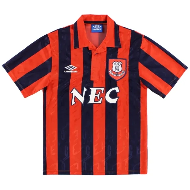 1992-93 Everton Umbro Away Shirt S - Everton / Excellent / Small