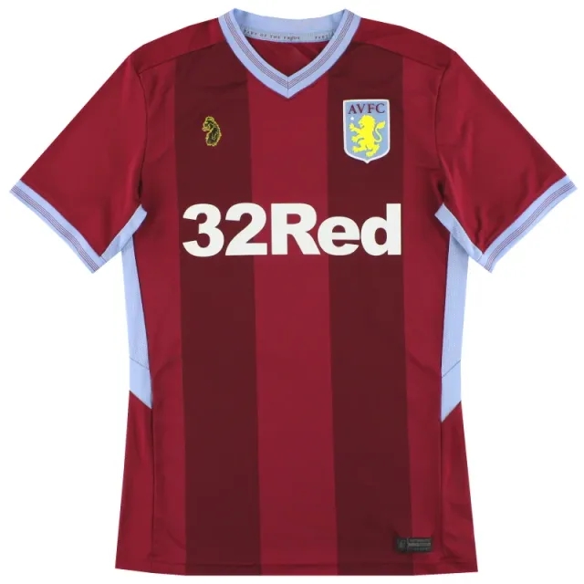 2018-19 Aston Villa Luke Home Shirt S - Aston Villa / Excellent / Small