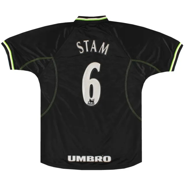 1998-99 Manchester United Umbro Third Shirt Stam #6 M - Manchester United / Excellent / Medium