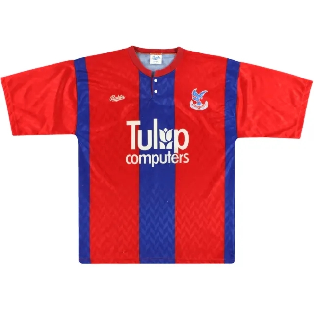 1991-92 Crystal Palace Bukta Home Shirt L - Crystal Palace / Excellent / Large