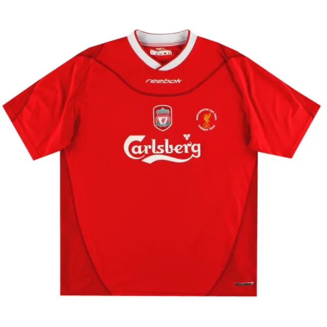 2002-04 Liverpool Reebok 'Worthington Cup Final' Home Shirt *As New* XL - Liverpool / As New / XL