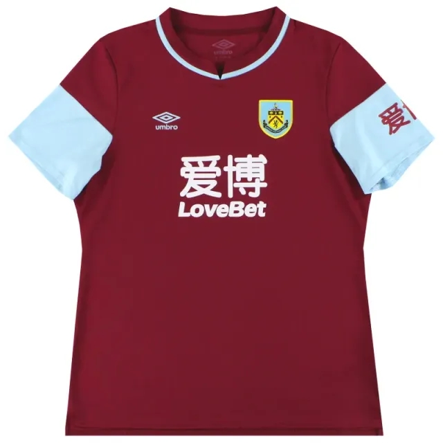 2020-21 Burnley Umbro Home Shirt Women's 16 - Burnley / Excellent / Women's 16
