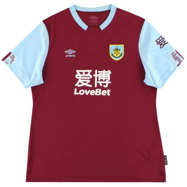 2019-20 Burnley Umbro Home Shirt Women's 16 - Burnley / Excellent / Women's 16
