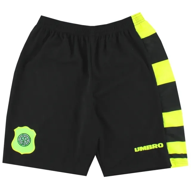 1996-97 Celtic Umbro Away Shorts *As  New* S - Celtic / As New / Small