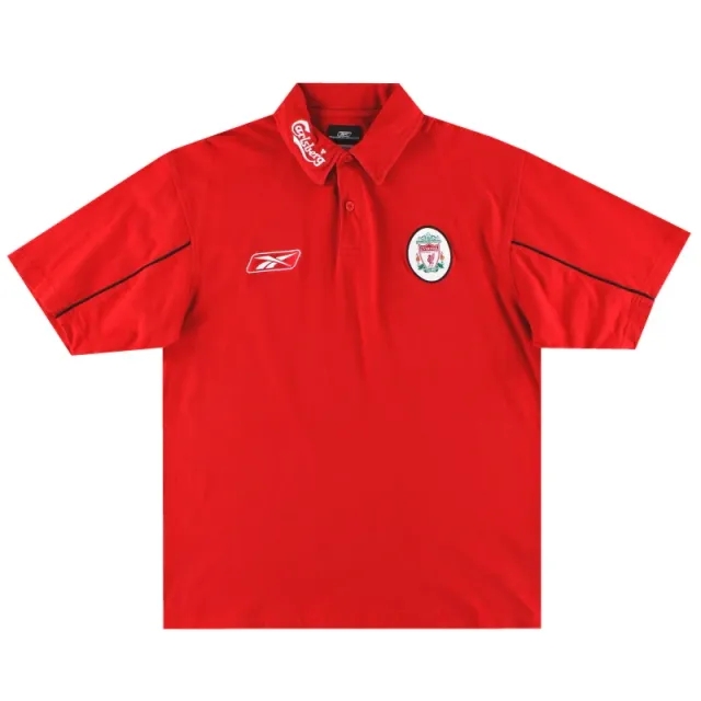 2003-04 Liverpool Reebok Polo Shirt L - Liverpool / Excellent / Large