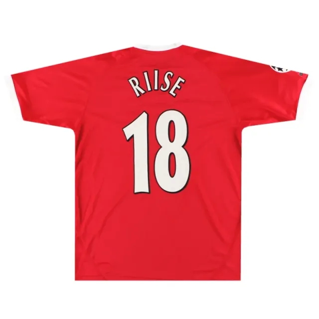 2001-03 Liverpool Reebok European Shirt Riise #18 M - Liverpool / Excellent / Medium
