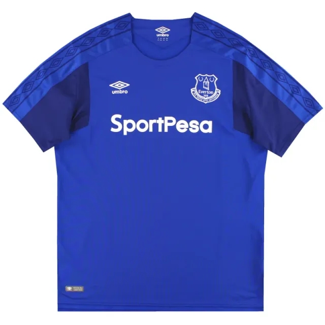 2017-18 Everton Umbro Home Shirt XL - Everton / Excellent / XL