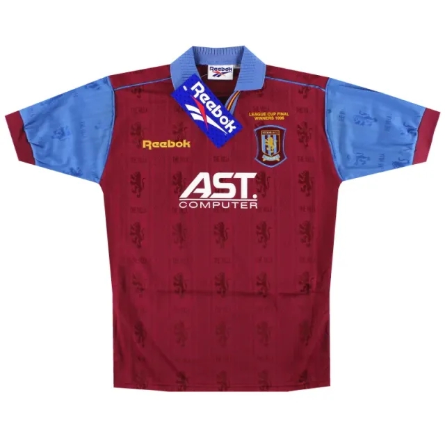 1995-97 Aston Villa Reebok 'Cup Winners' Home Shirt *w/tags* Y - Aston Villa / w/tags / Youth