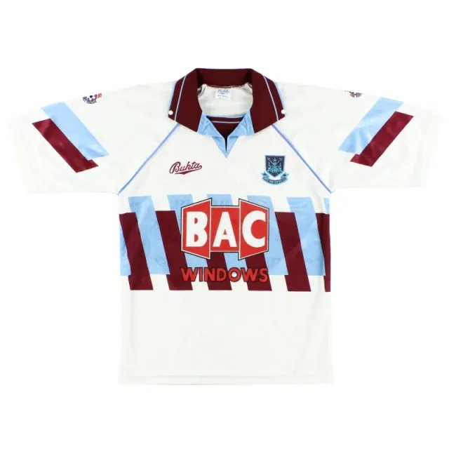 1991-92 West Ham Bukta Third Shirt S - West Ham / Excellent / Small